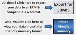 export and print buttons