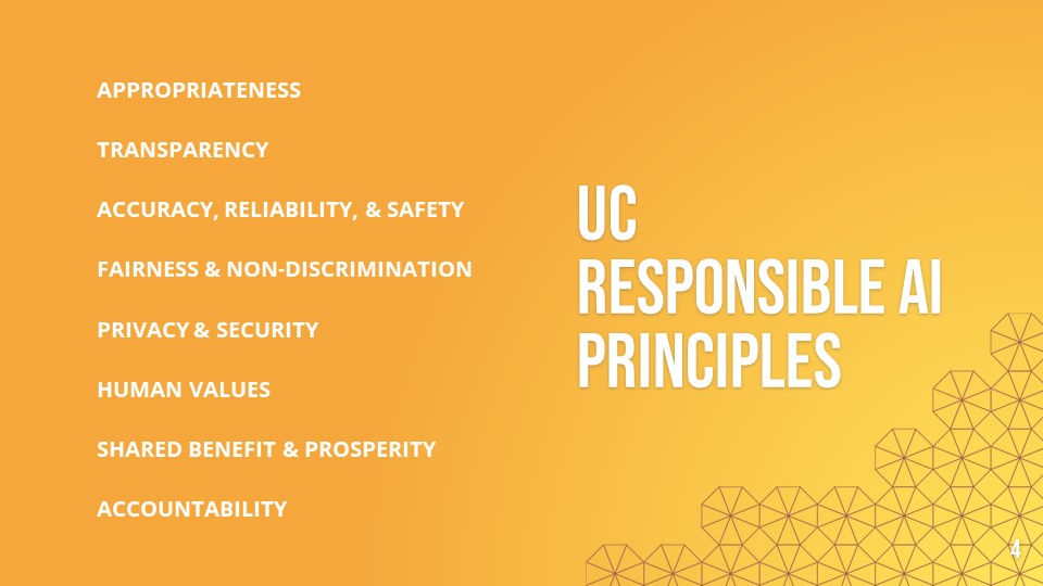 List of all UC Responsible AI Principles