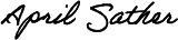 April Sather Signature