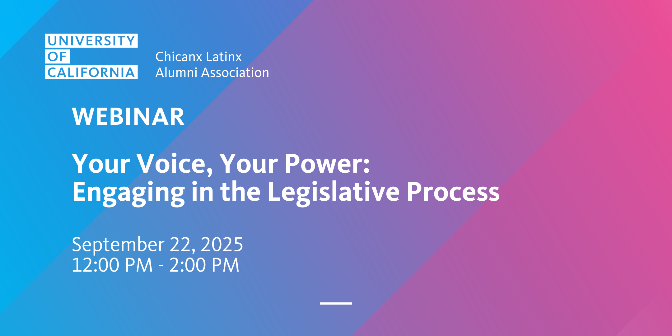 webinar date September 22, 2025