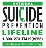 Suicide prevention lifeline: 1-800-273-8255